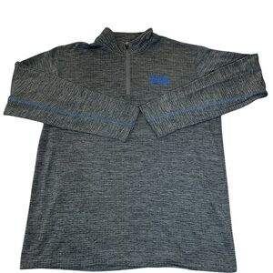 Men’s UCLA Rivalry Threads 1/4 Zip Waffle Knit  Size Large Color Grey